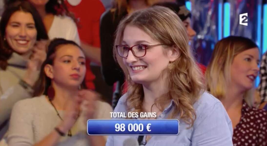 Héloïse a gagné 185 000 euros.