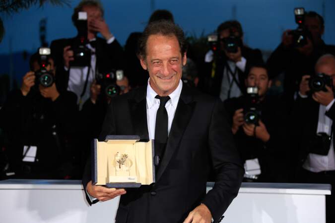 Vincent Lindon et son prix d'interprétation pour le film La Loi Du Marché à Cannes 2015