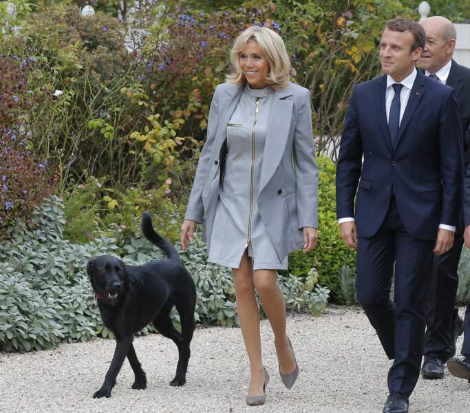 Brigitte Macron à l'Elysée à Paris (septembre 2017)