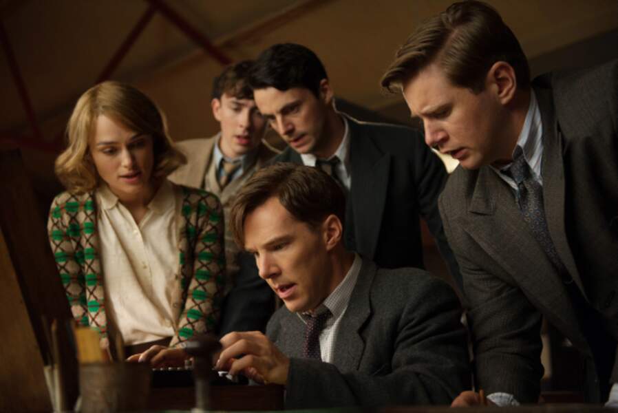 Avec Benedict Cumberbatch et ses decrypteurs dans Imitation Game (2015)