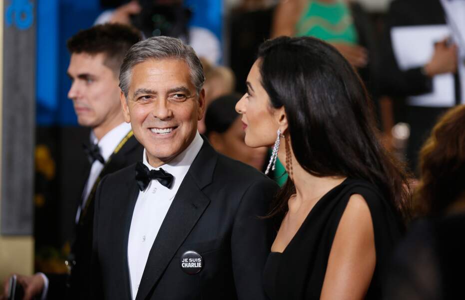 George Clooney arborait un badge