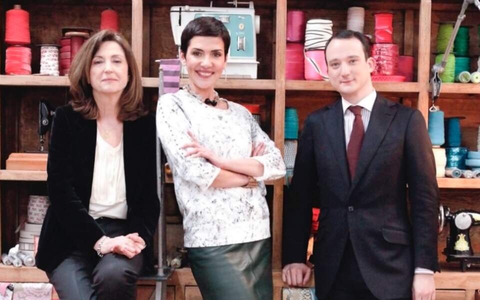 Cristina Cordula entourée d'Amparo Lellouche et Julien Scavini
