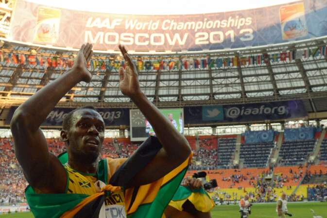 Usain Bolt, grand vainqueur des Championnats du Monde d'Athlétisme de Moscou