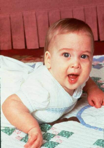 William aussi a été un "royal baby", ici au palais de Kensington en 1982