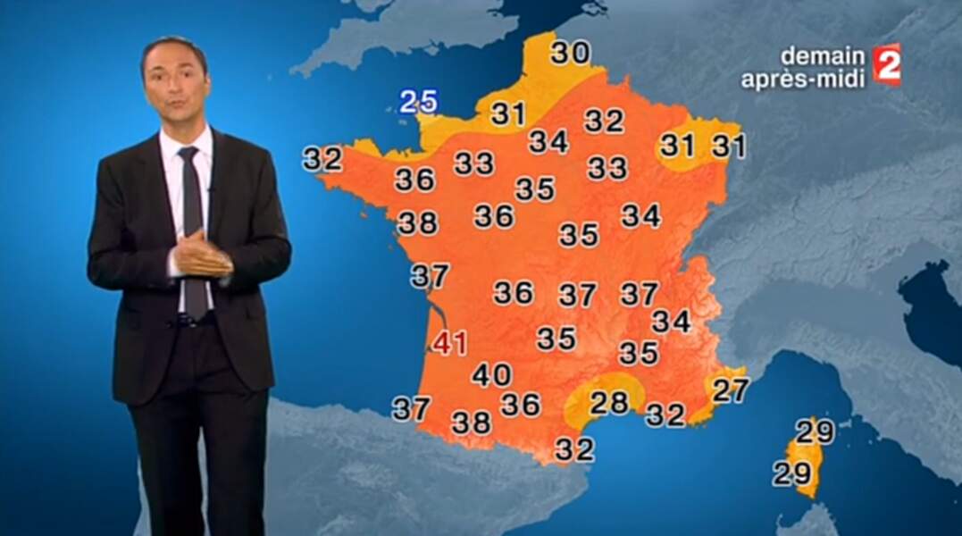 Après BFM TV, Philippe Verdier a présenté la météo sur France 2