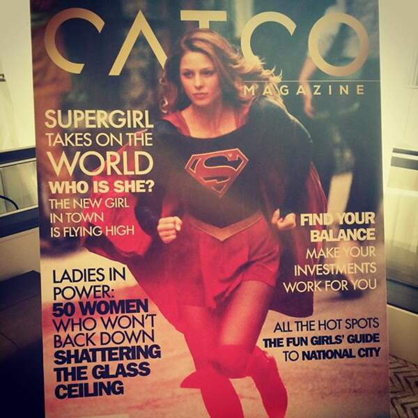 Melissa Benoist est très fière de la couverture spéciale Supergirl !