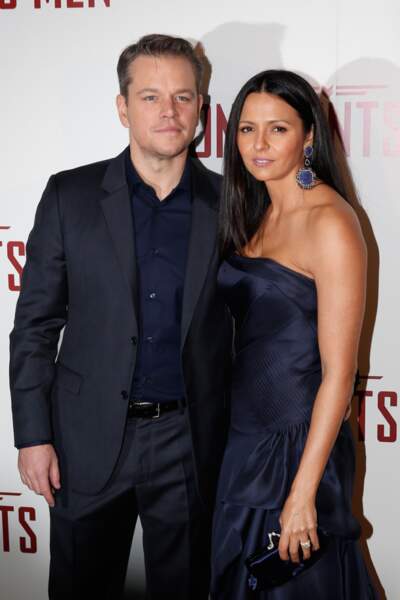 Matt Damon est venue avec son épouse Luciana