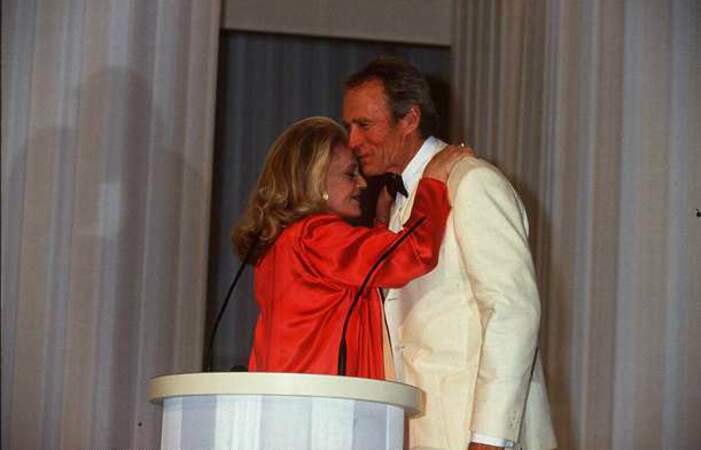 Jeanne Moreau, ici avec Clint Eastwood (1994)