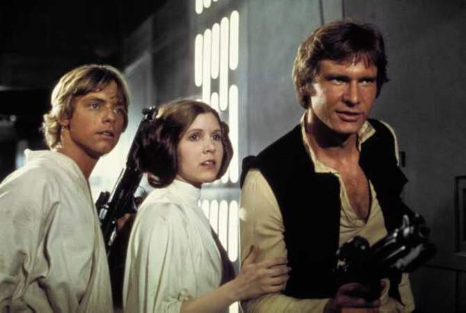 Luke Skywalker, la Princesse Leia et Han Solo