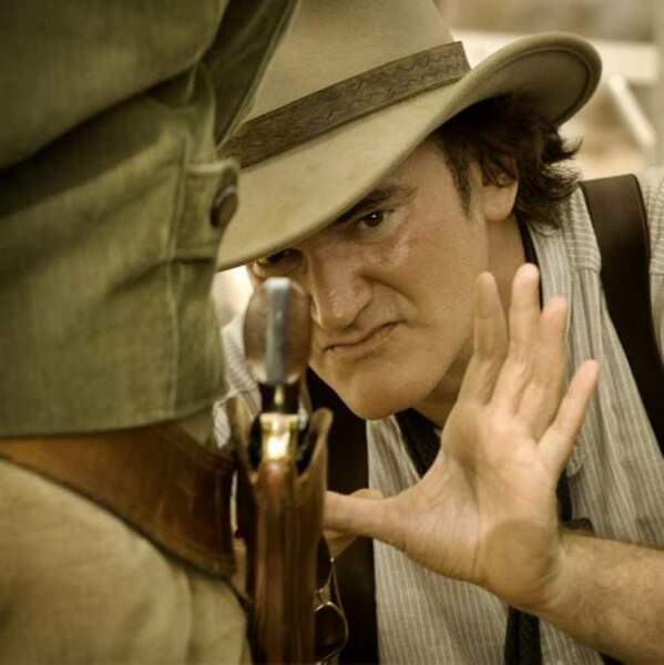 Quentin Tarantino sur le tournage de Django Unchained (2013)