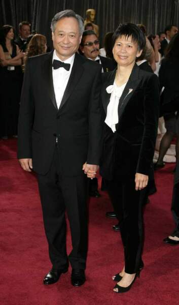 Ang Lee, meilleur réalisateur pour L’odyssée de Pi et sa femme Jane Lin 