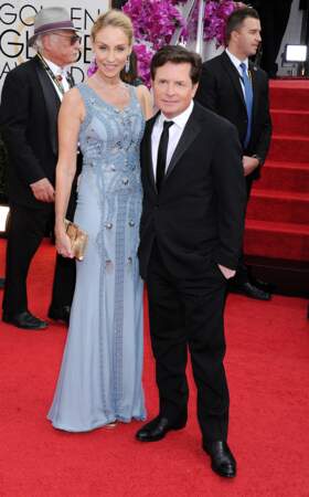 Michael J. Fox et sa femme Tracy Pollan 