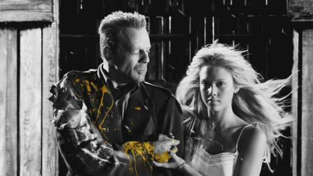 Sin City (2005) - Bruce Willis et Jessica Alba