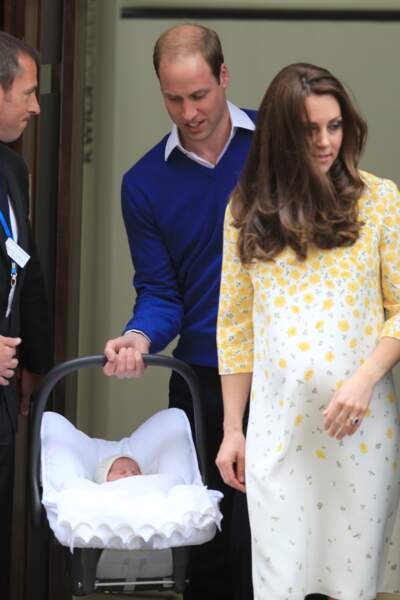 La princesse a quitté la maternité avec ses parents…