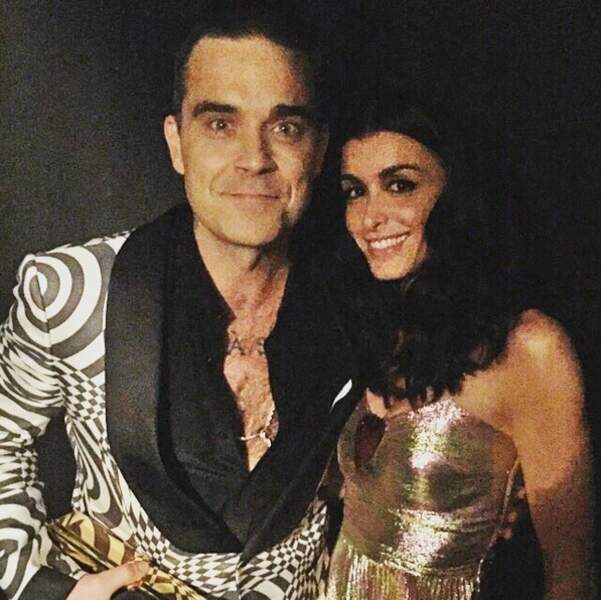 Avec Robbie Williams