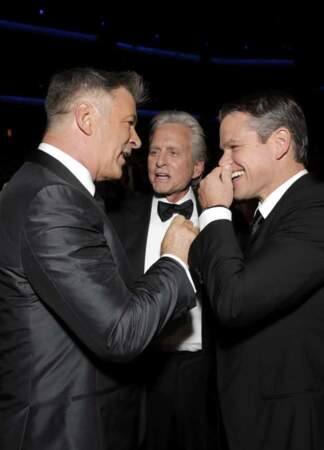 Alec Baldwin, Michael Douglas et Matt Damon aux Emmy Awards 2013