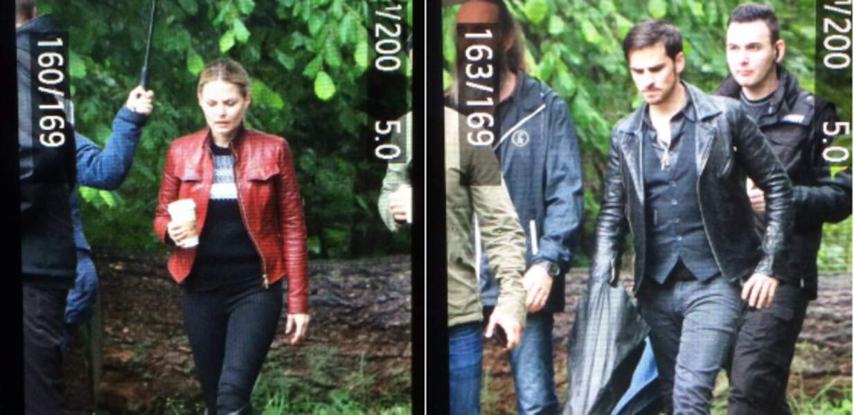 Emma et Hook sur les premières photos du tournage de la saison 6 de Once Upon a Time 