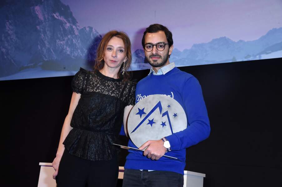 Sylvie Testud a remis le prix du court métrage à Benjamin Bouhana, réalisateur de Qui de nous deux