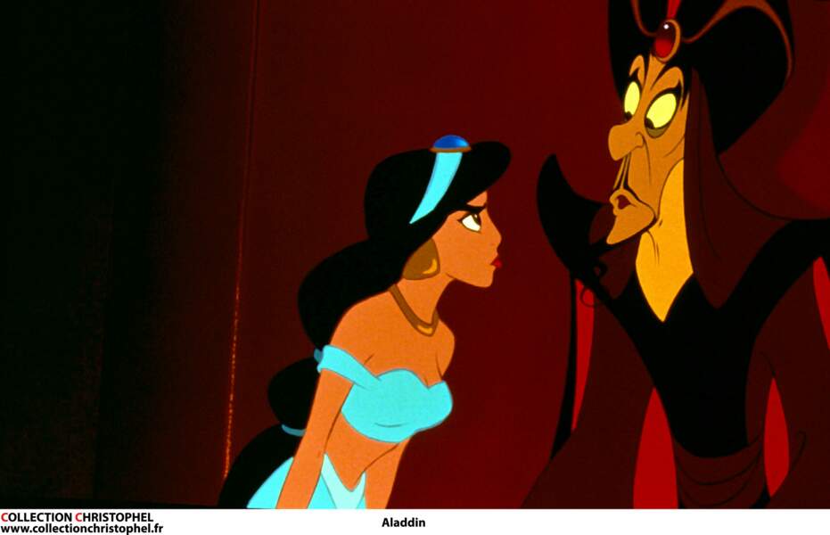 Jasmine, la copine d'Aladdin, n'est pas du genre à se laisser faire non plus.