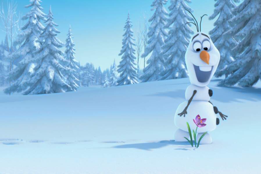 Nouvelle voix dans La Reine des neiges (2013) : Olaf, délirant bonhomme de neige qui rêve de soleil