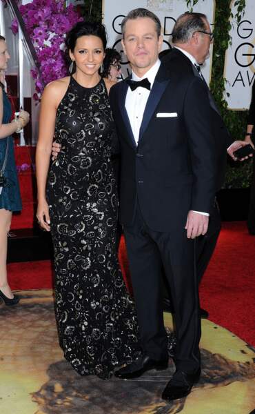 Matt Damon et sa femme Luciana 
