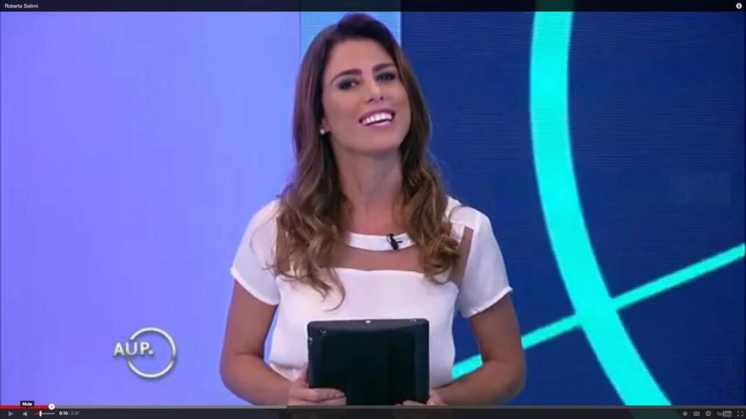 Roberta Setimi (Fox Sports Brésil) défend fièrement les couleurs de son pays.