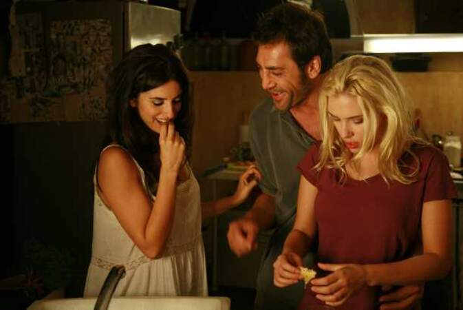 Penélope Cruz, Javier Bardem et Scarlett Johansson, triangle amoureux dans Vicky Cristina Barcelona (2008)