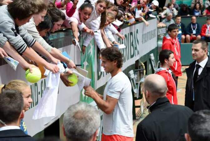 Rafael Nadal, populaire auprès des enfants