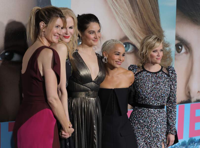 Avec Laura Dern, Nicole Kidman, Shailene Woodley et Reese Witherspoon pour la série Big Little Lies