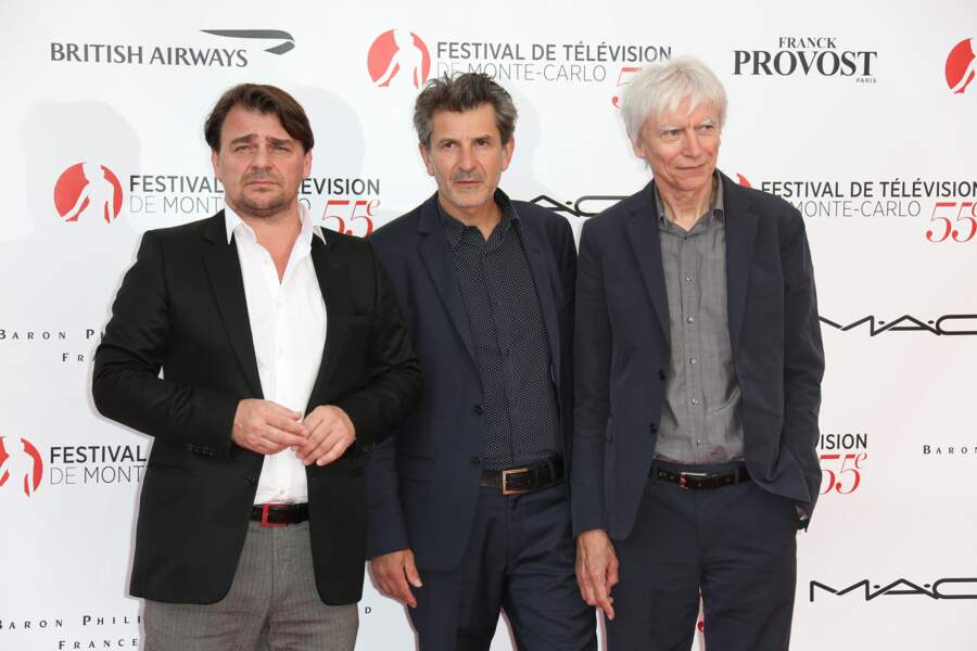 Thierry Godard, Fred Bianconi et Philippe Duclos, de la série Engrenages