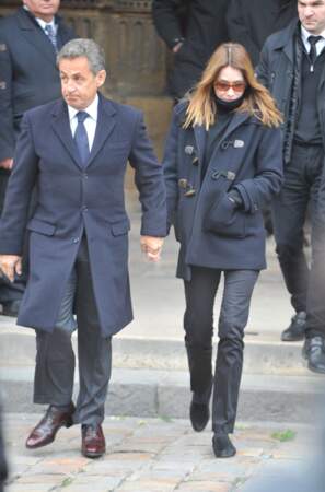 Nicolas Sarkozy et sa femme Carla Bruni Sarkozy.