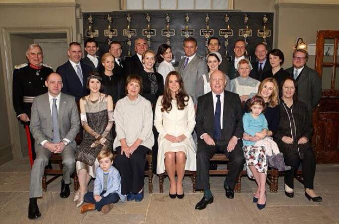 En grande fan, Kate Middleton s'est bien intégrée à l'équipe de Downton Abbey
