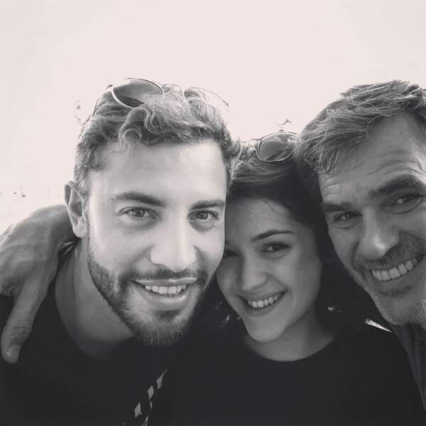 Plus belle la vie enfin avec un joli selfie de Marwan Berreni, Myra Tyliann et Jérome Bertin
