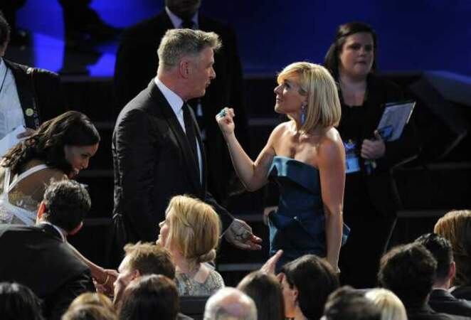 Kerry Washington, Alec Baldwin et Jane Krakowski dans le public des Emmy Awards 2013