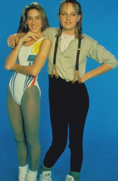 Justaucorps flamboyant dans School Girls, film d'Alan Metter (1985)