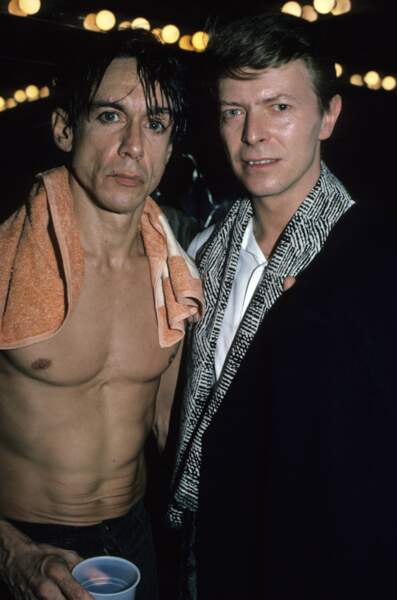 Avec Iggy Pop en 1986, un ami de 30 ans.