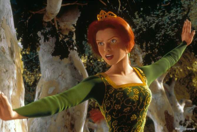 2001 : qui mieux que l'actrice pour prêter sa voix à la Princesse Fiona, la dulcinée de "Shrek"?!