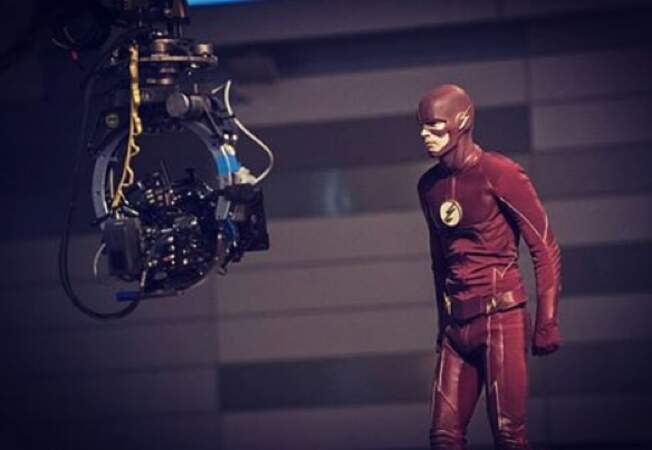 Sur le tournage de Flash, Grant Gustin est souvent seul face à la caméra