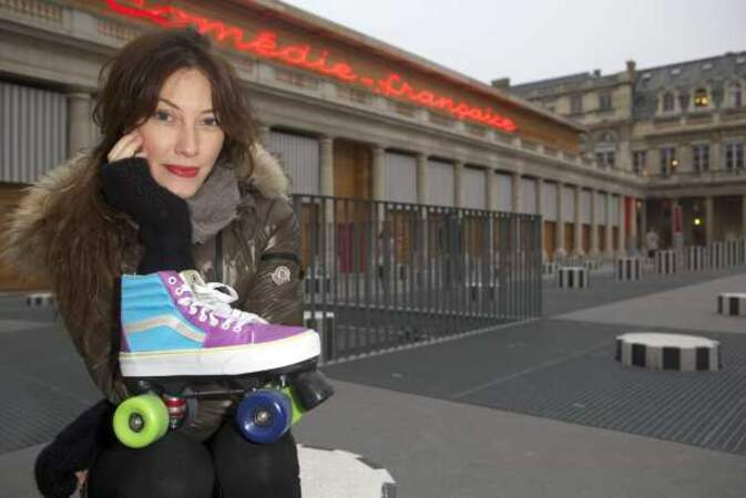 Mareva Galanter et ses patins à roulette