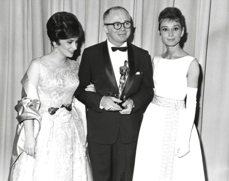Gina Lollobrigida, Billy Wilder et Audrey Hepburn (1961)