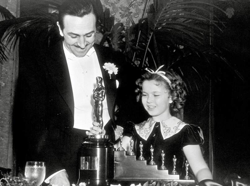 Walt Disney et Shirley Temple (1937)