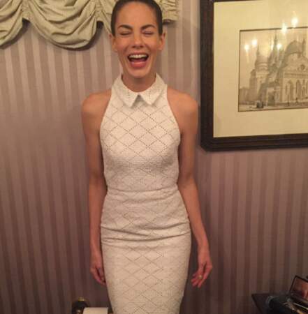 En robe de soirée pour les Golden Globes 2016