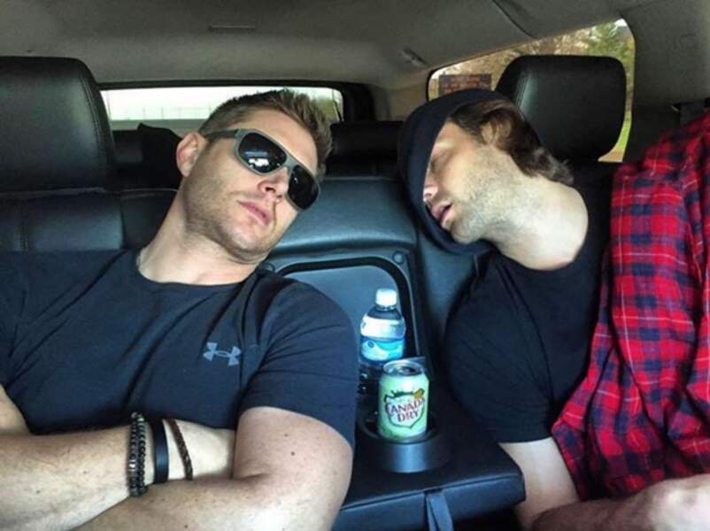 Jensens Ackles et Jared Padalecki de toute évidence épuisés par Supernatural...