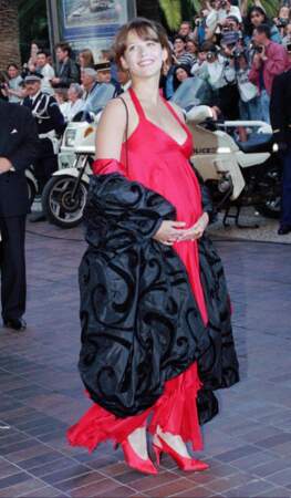 Sophie Marceau enceinte au Festival de Cannes (1995)