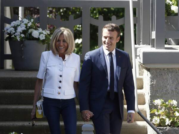 Emmanuel et Brigitte Macron quittent leur maison du Touquet (juin 2017)