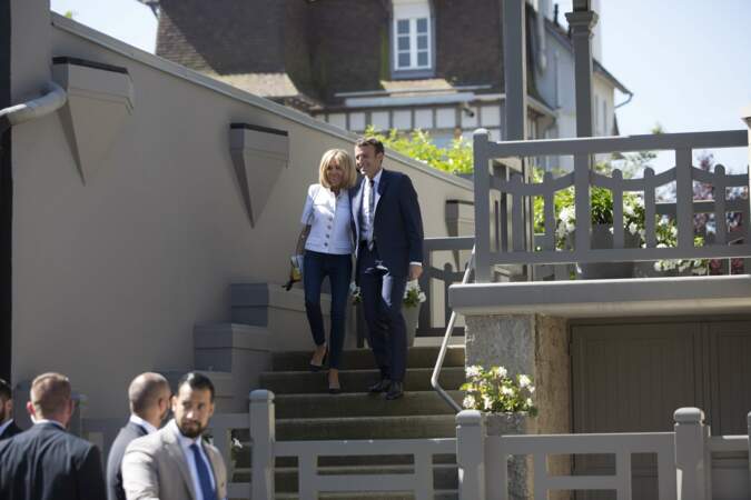 Emmanuel et Brigitte Macron quittent leur maison du Touquet (juin 2017)