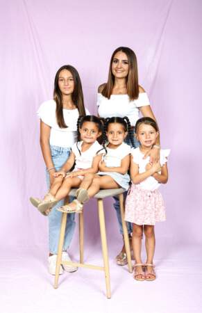 Justine est la maman de Cassie, Tessa, Ella et Kiara.