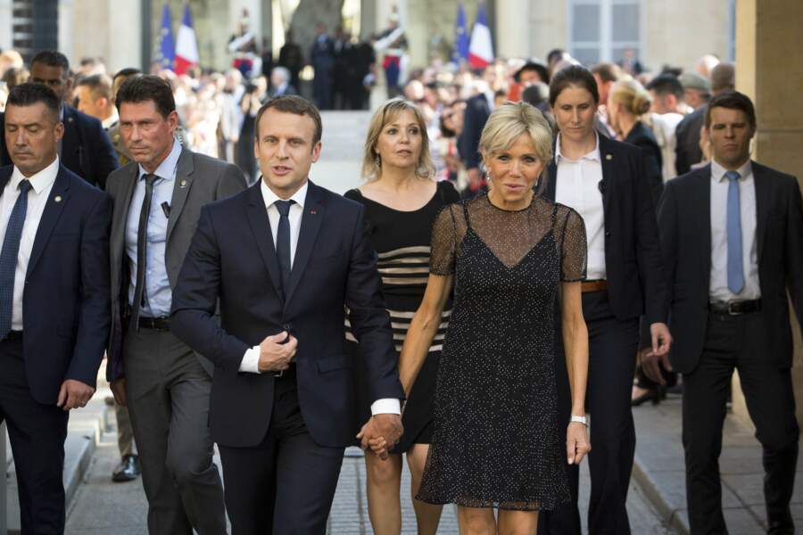 Brigitte et Emmanuel Macron à l'Elysée (juin 2017)