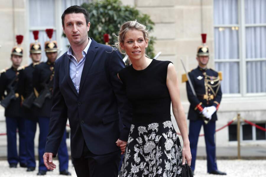 Tiphaine Auzière et son mari Antoine Choteau à l'Elysée (mai 2017)