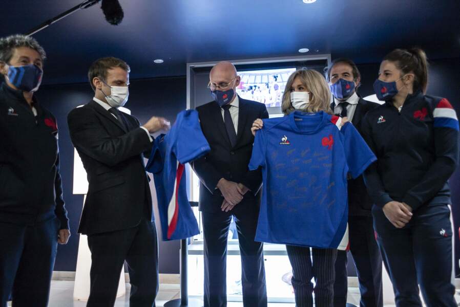 A Marcoussis en novembre 2021 avec Bernard Laporte pour renforcer les équipes de France de rugby.